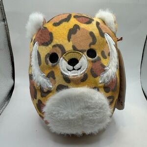 Squishmallows Leopard Print Plush with White Accents